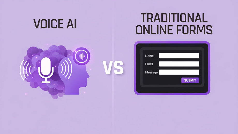 Voice AI vs Online Forms - VoxingAI